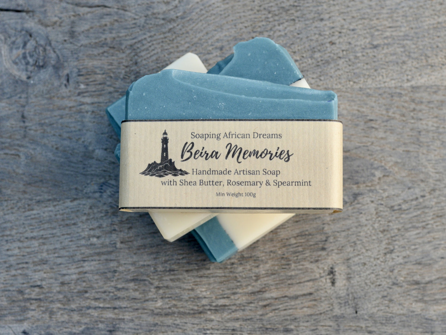 Beira Memories, Rosemary & Spearmint Essential Oils, Soap