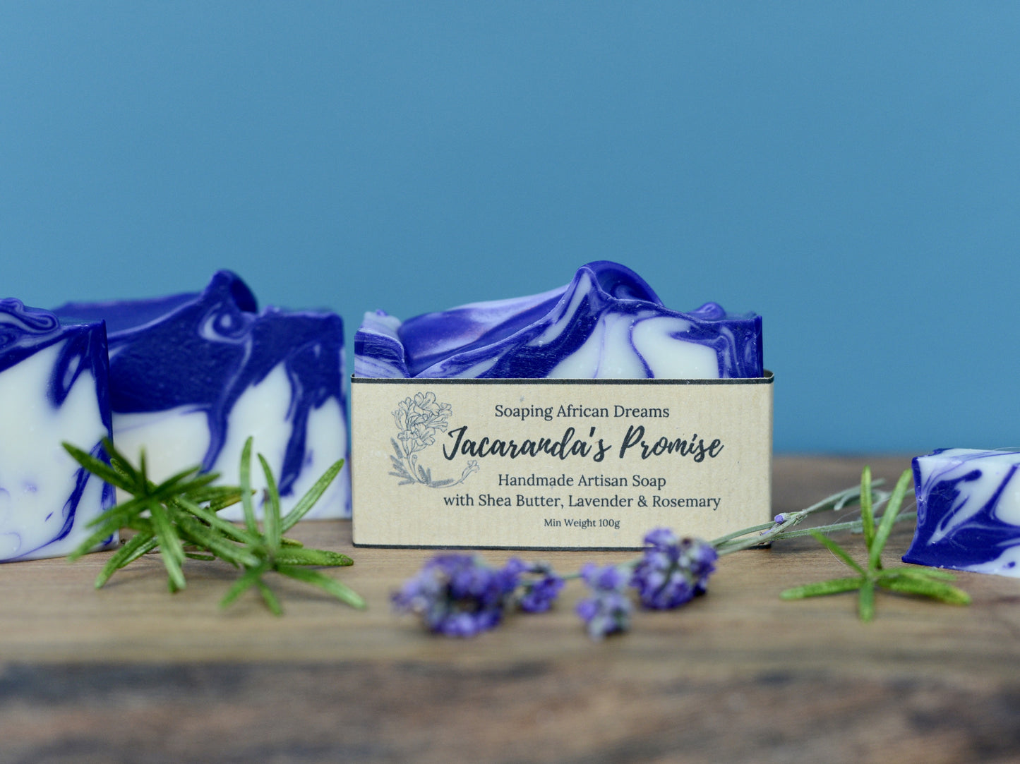 Jacaranda's Promise, Lavender & Rosemary Essential Oils Soap