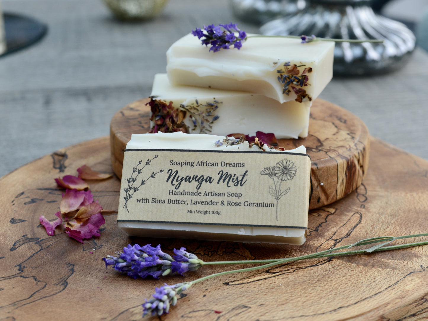 Nyanga Mist, Lavender & Rose Geranium Soap