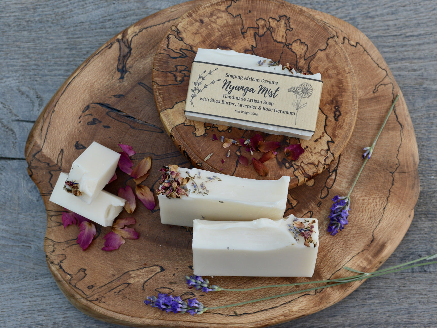 Nyanga Mist, Lavender & Rose Geranium Soap