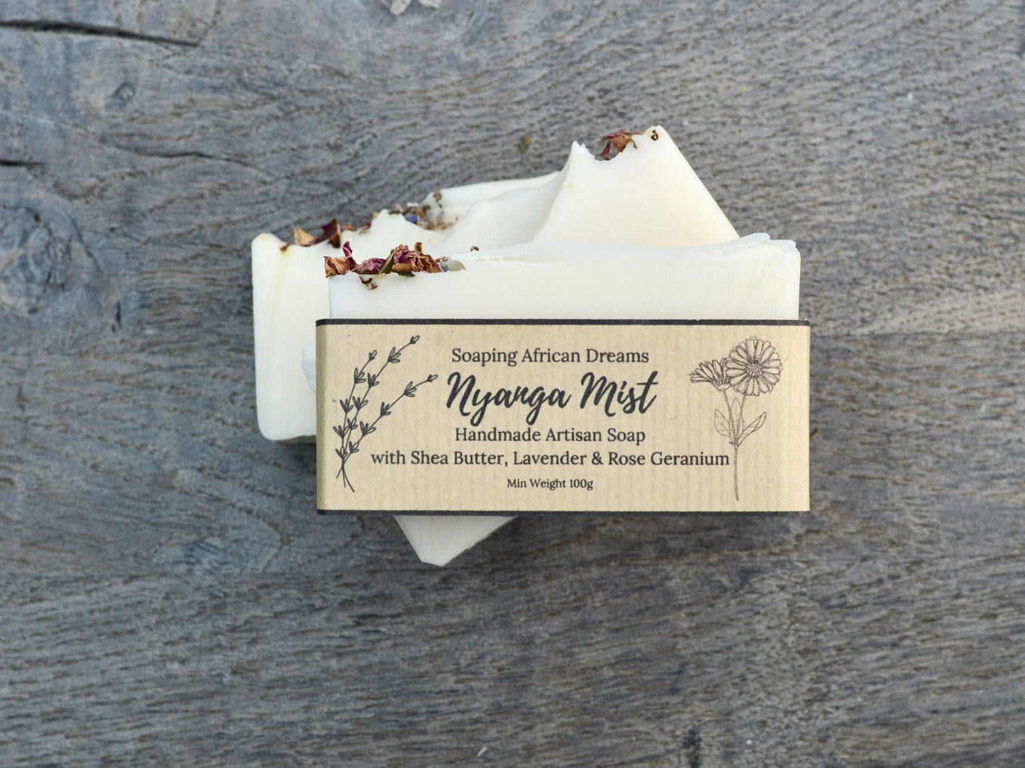 Nyanga Mist, Lavender & Rose Geranium Soap