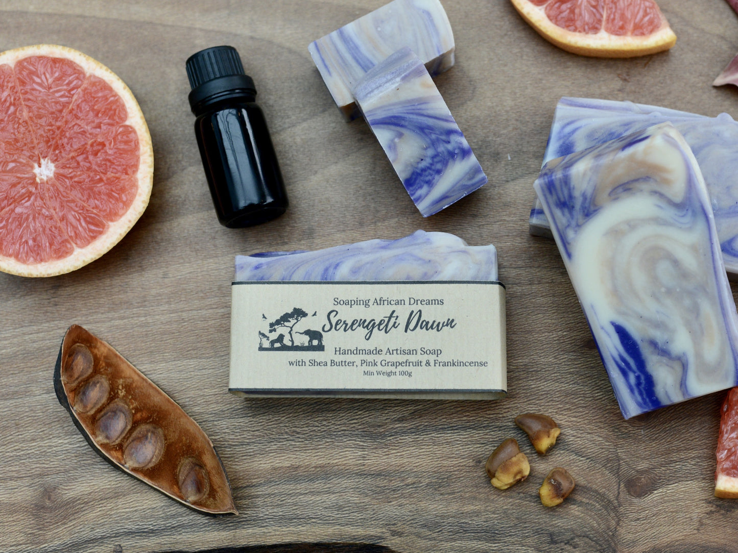 Serengeti Dawn, Pink Grapefruit & Frankincense Essential Oils Soap